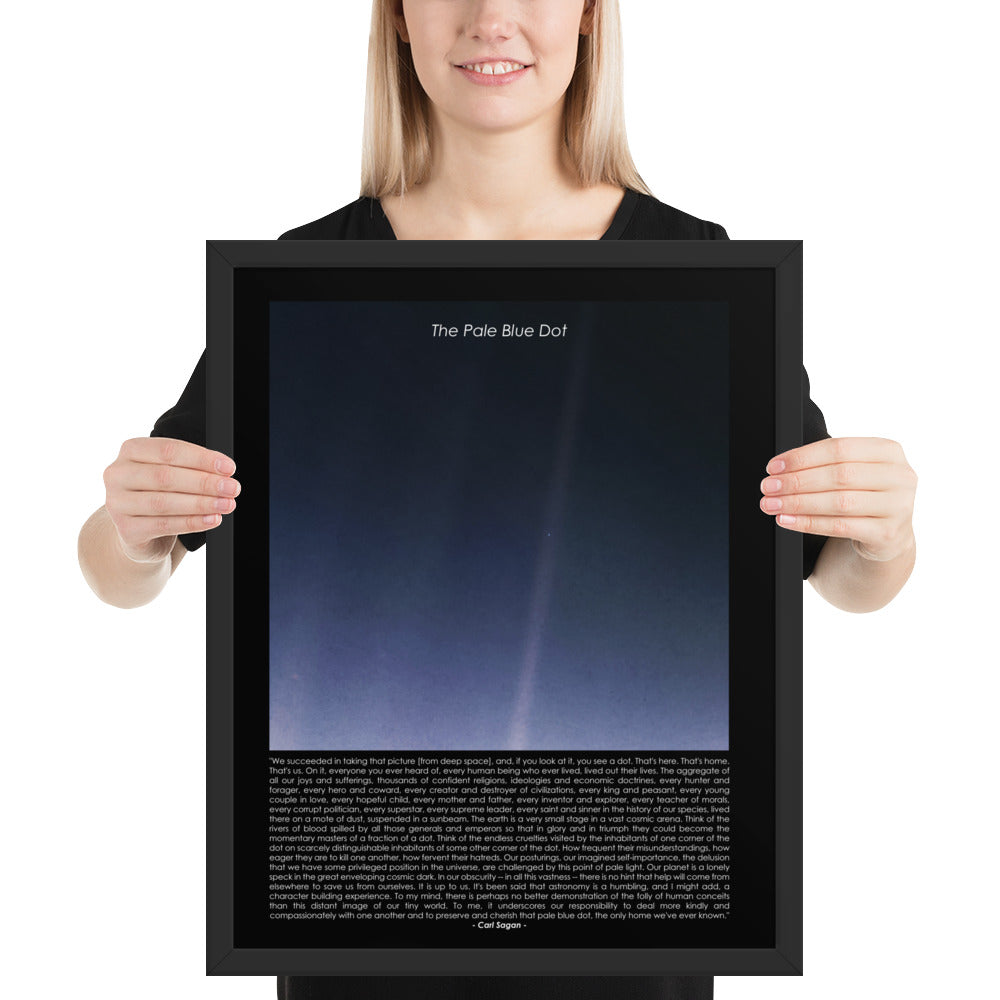 The Pale Blue Dot framed poster