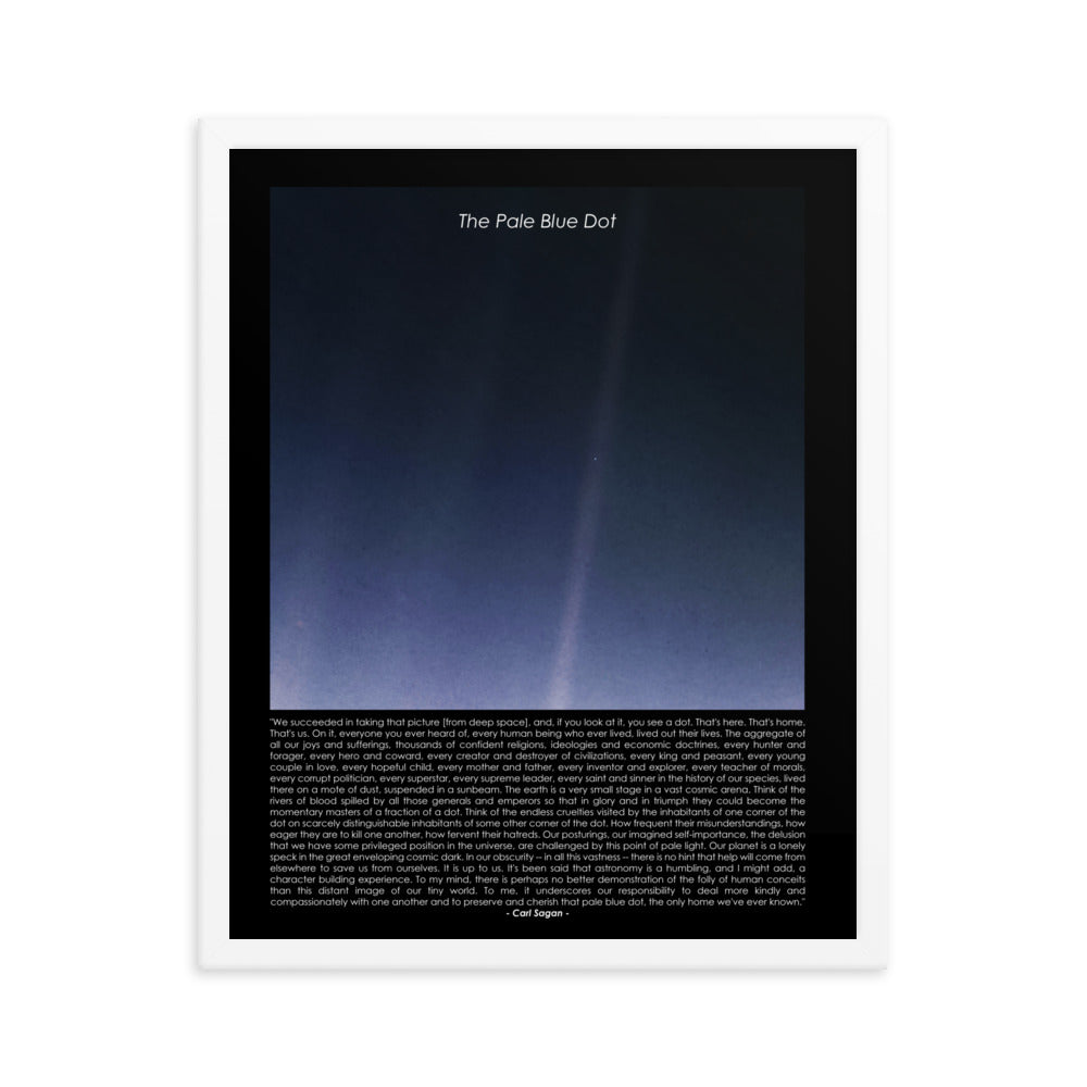 The Pale Blue Dot framed poster