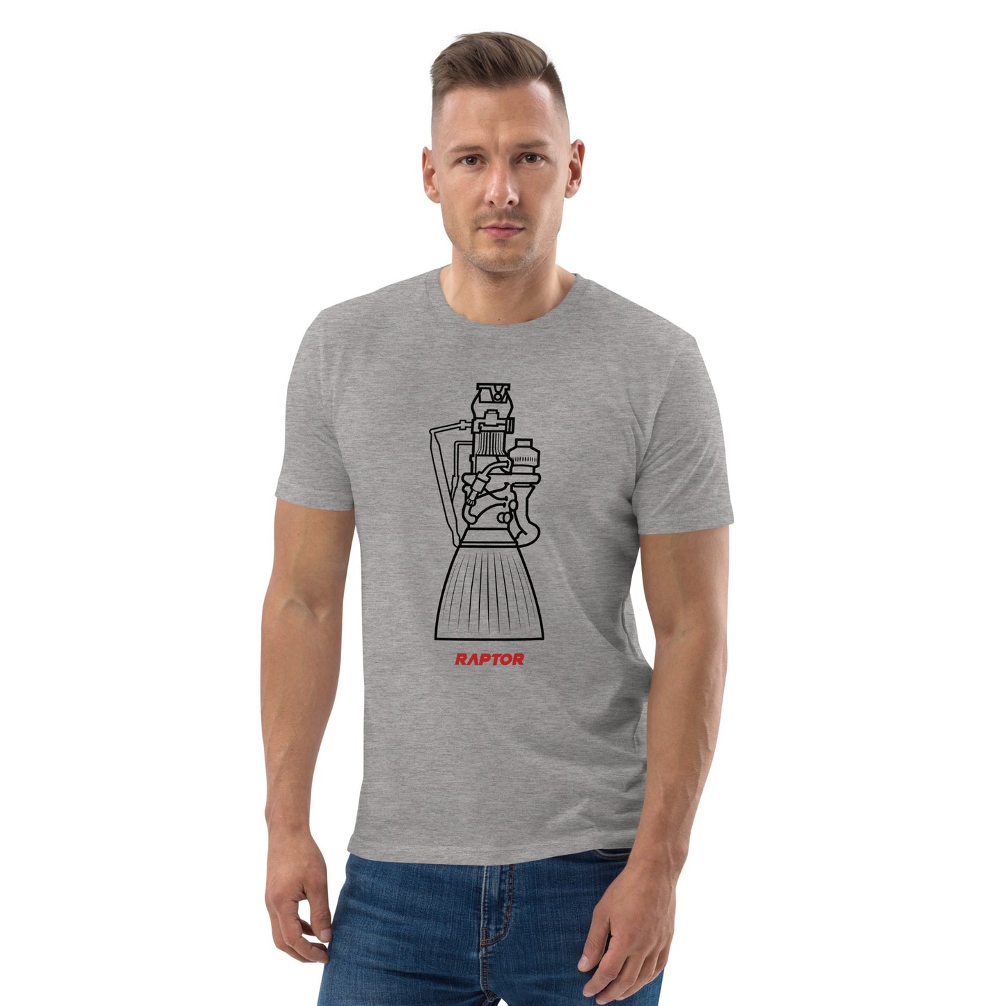Raptor rocket engine unisex t-shirt