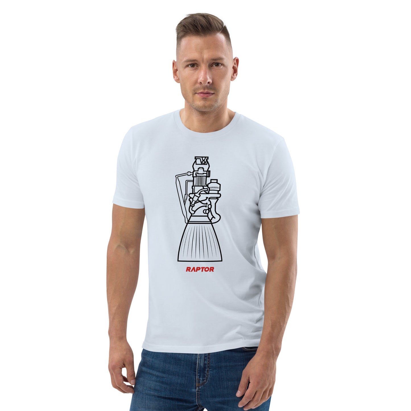 Raptor rocket engine unisex t-shirt