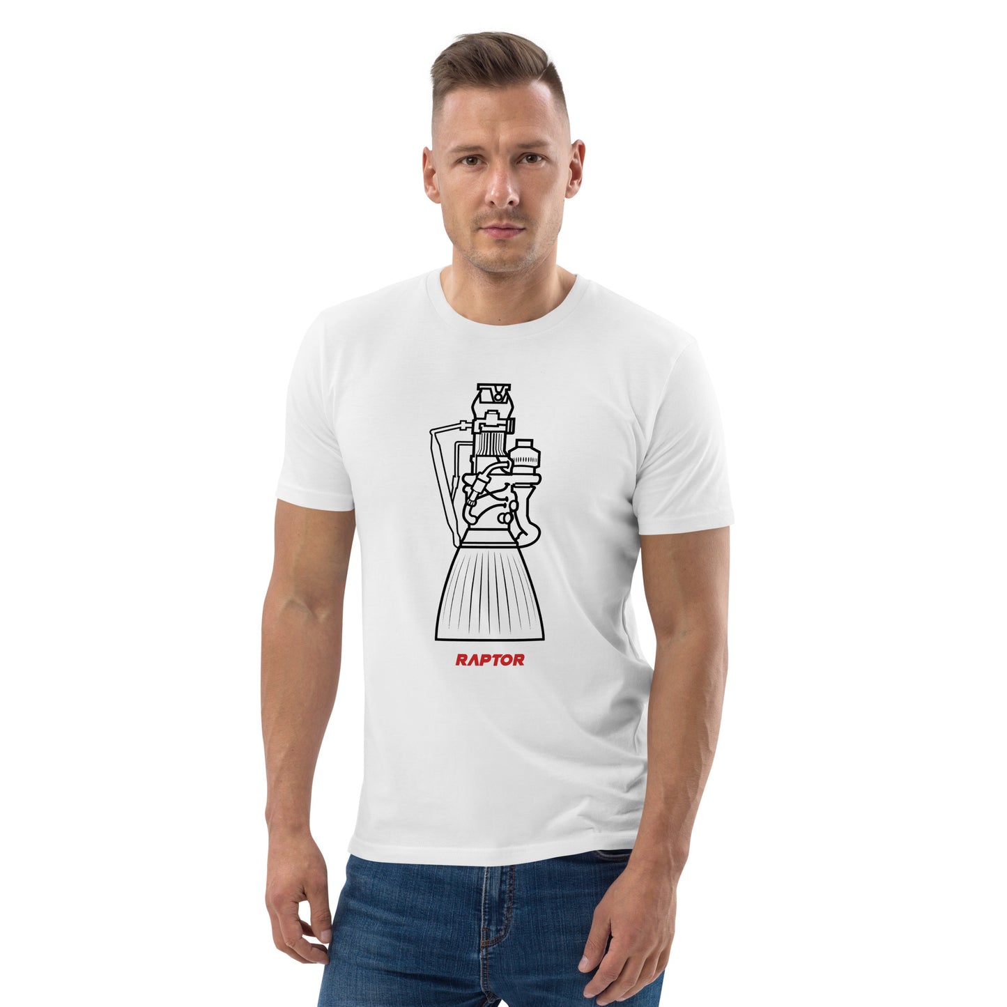 Raptor rocket engine unisex t-shirt