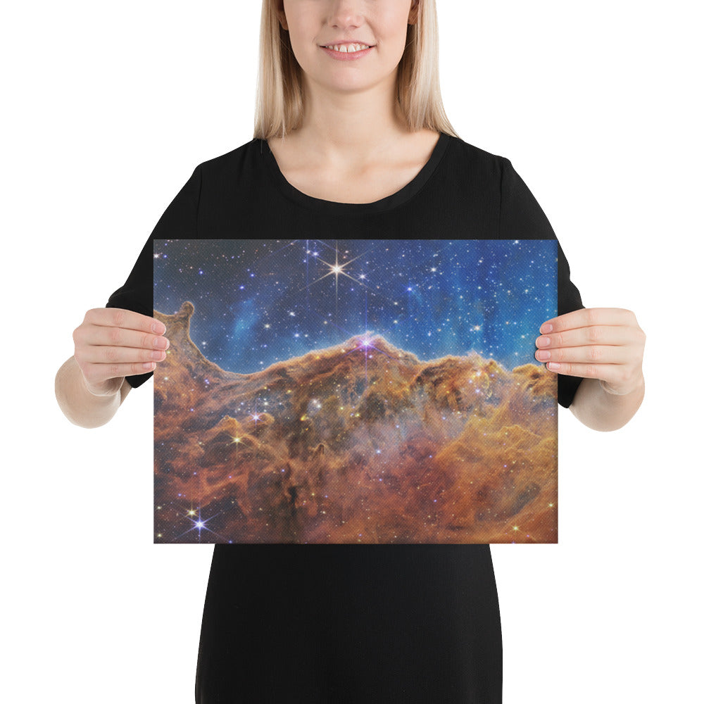 Carina nebula JWST canvas