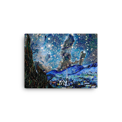 Van Gogh & James Webb telescope canvas