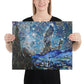 Van Gogh & James Webb telescope canvas