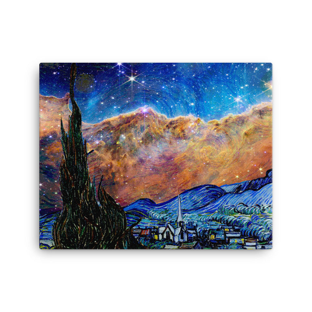 Van Gogh & James Webb nebula Canvas