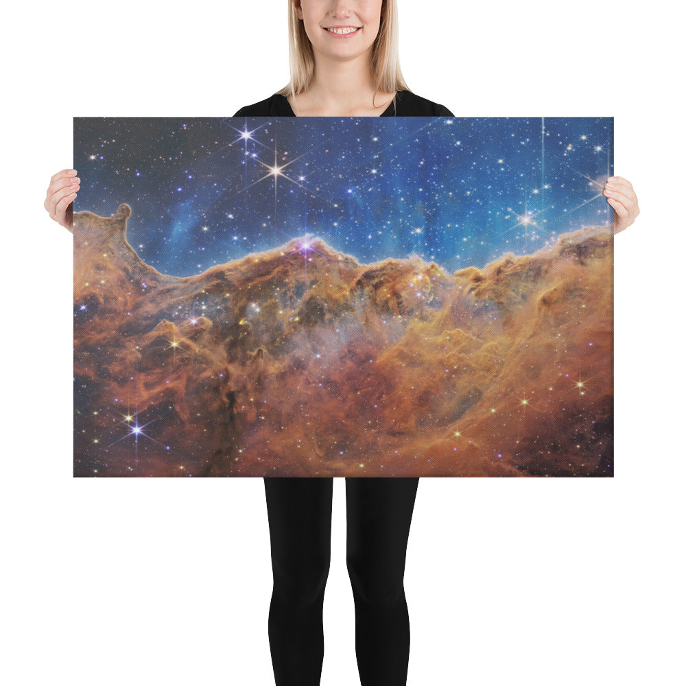 Carina nebula JWST canvas