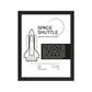 Space Shuttle framed poster