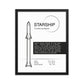 Starship framed poster