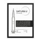 Saturn V framed poster