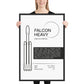 Falcon Heavy framed poster