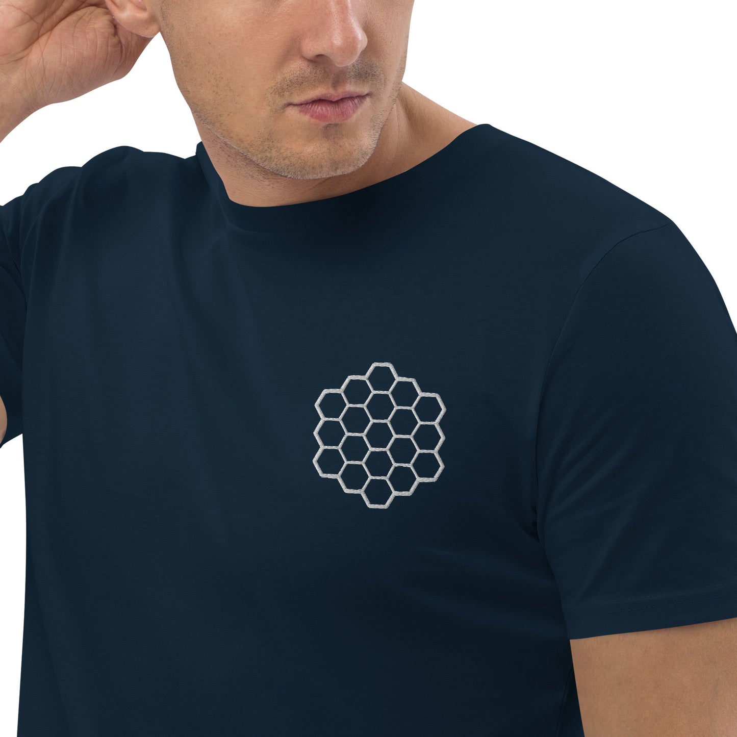 JWST hexagons unisex organic cotton t-shirt