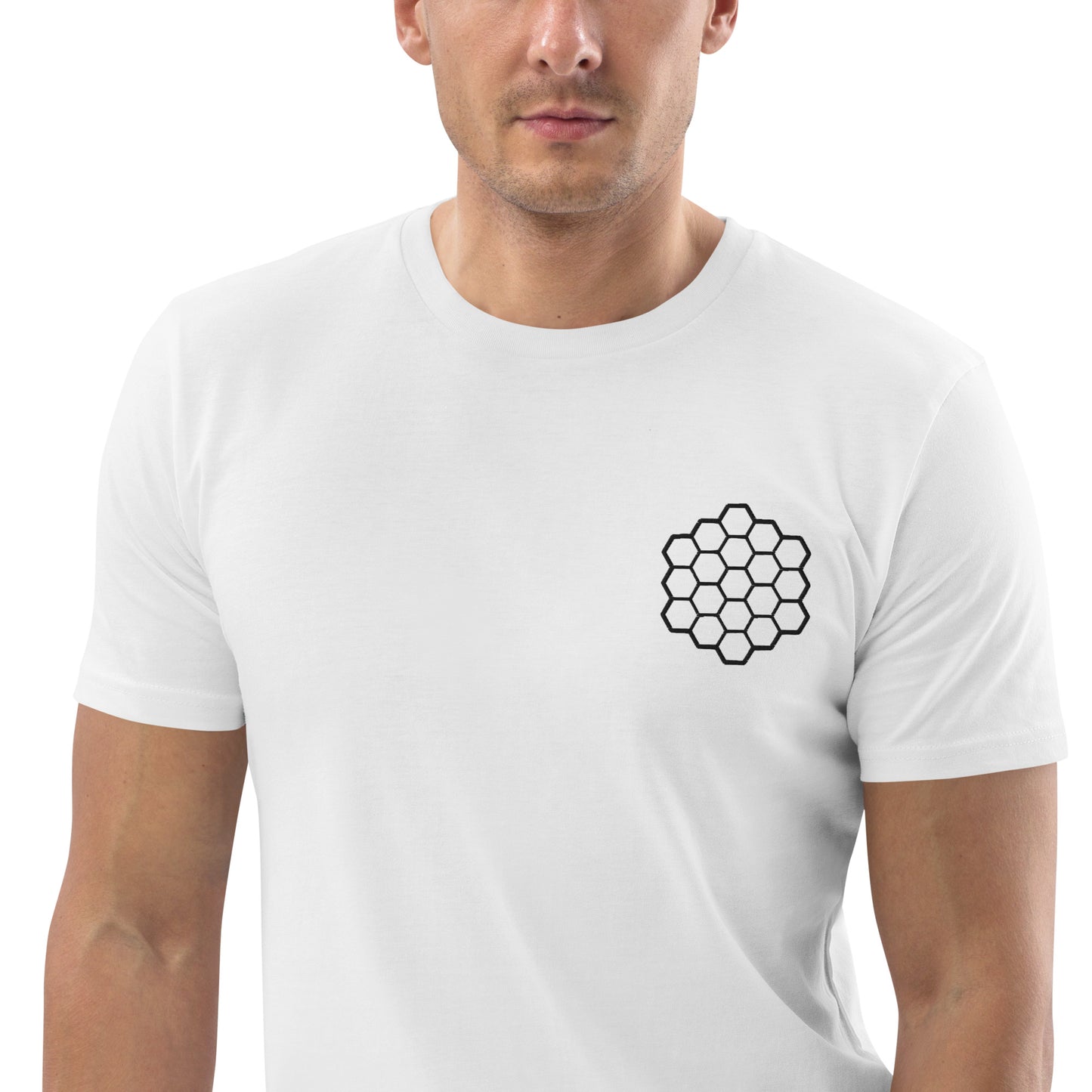 JWST hexagons unisex organic cotton t-shirt