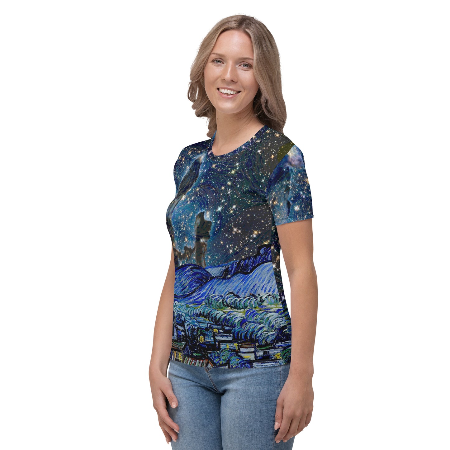 Van Gogh & James Webb all-over women's T-shirt