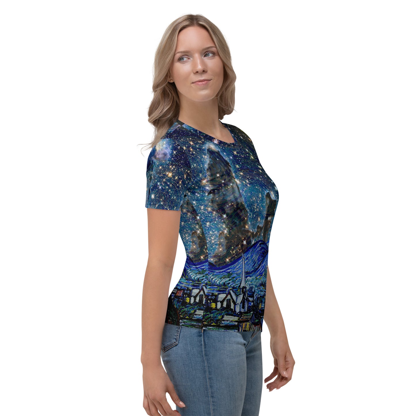 Van Gogh & James Webb all-over women's T-shirt