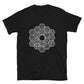 Black t-shirt featuring james webb telescope hexagonal design