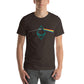 Brown t-shirt with ethereum prism design 