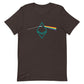 Brown Ethereum prism t-shirt design